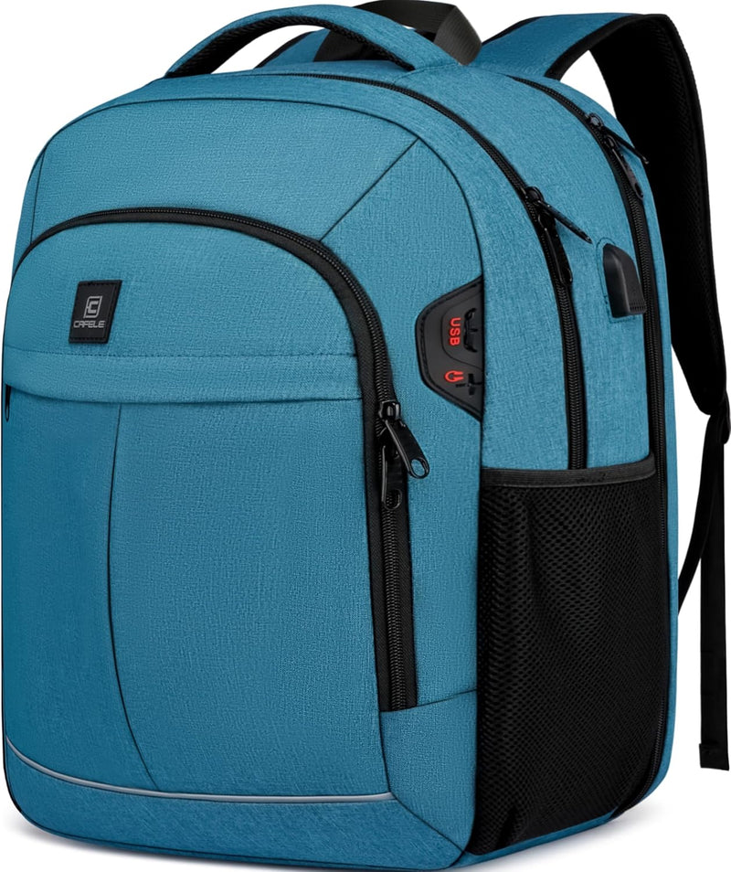 Water-Resistant Laptop Backpack with USB Port & Anti-Theft Design – TechPro