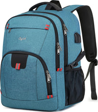 Water-Resistant Laptop Backpack with USB Port & Anti-Theft Design – TechPro