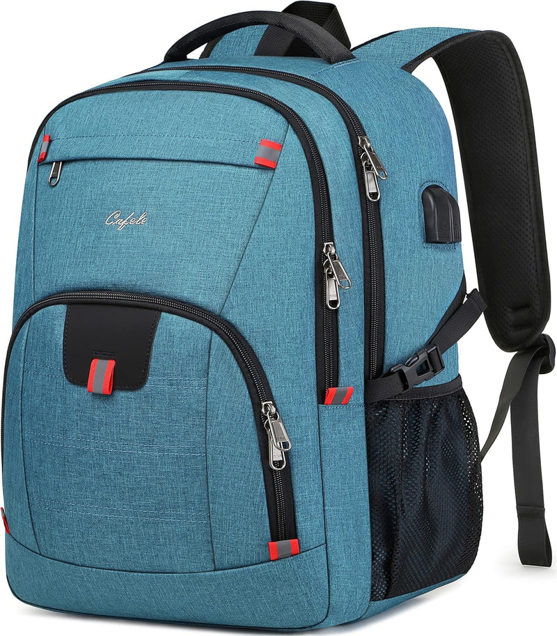 Water-Resistant Laptop Backpack with USB Port & Anti-Theft Design – TechPro