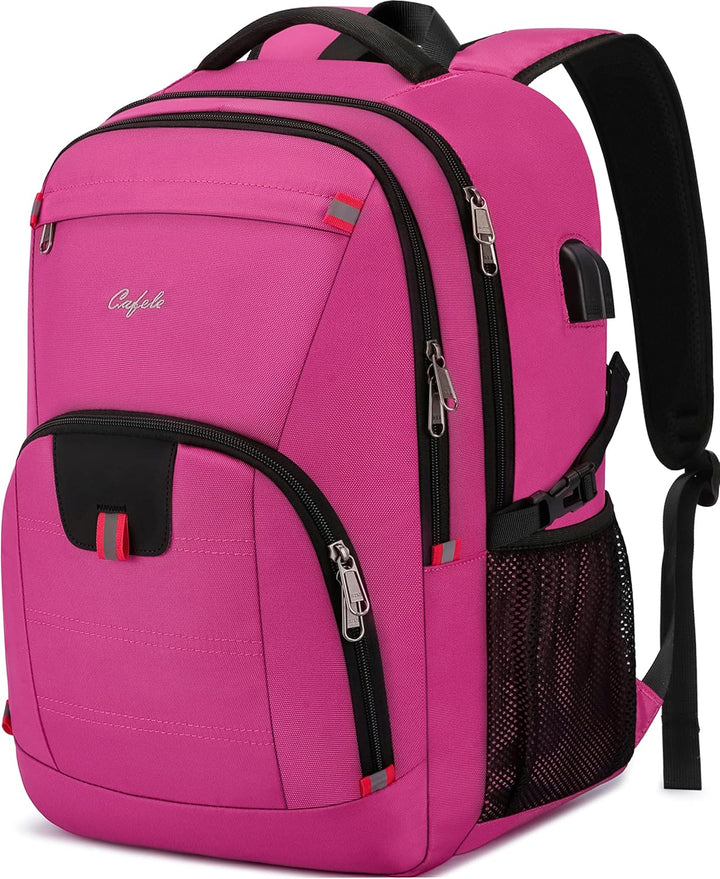 Water-Resistant Laptop Backpack with USB Port & Anti-Theft Design – TechPro