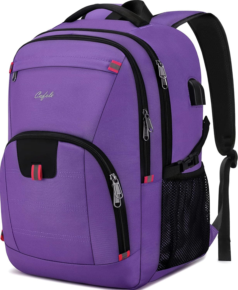 Water-Resistant Laptop Backpack with USB Port & Anti-Theft Design – TechPro