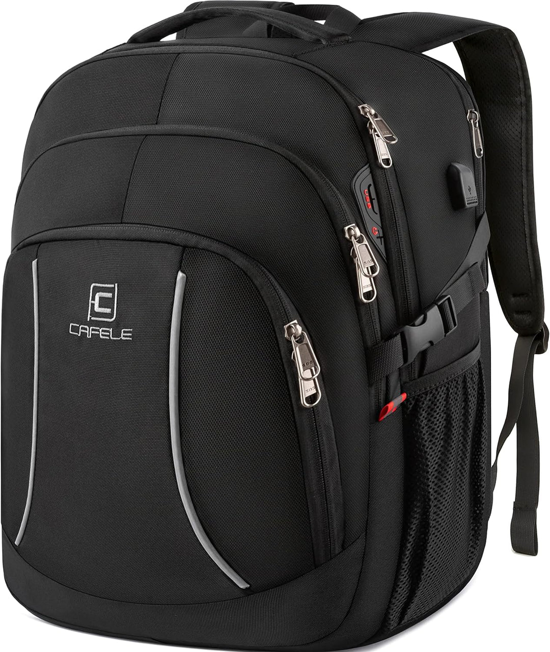 Water-Resistant Laptop Backpack with USB Port & Anti-Theft Design – TechPro