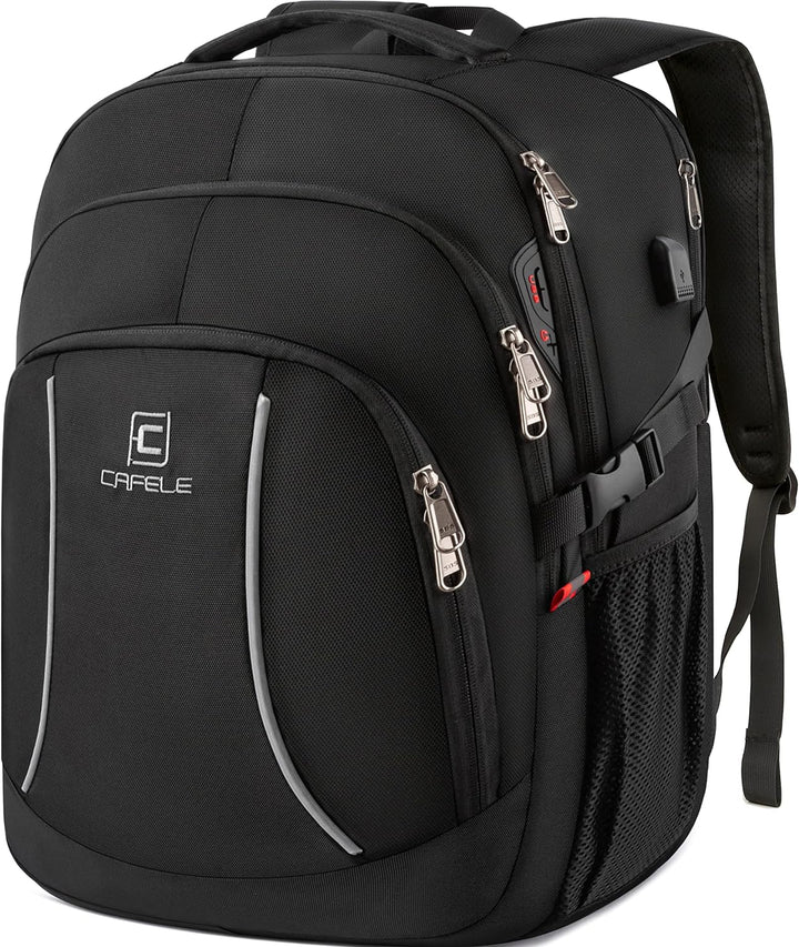 Water-Resistant Laptop Backpack with USB Port & Anti-Theft Design – TechPro