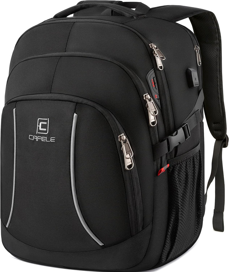 Water-Resistant Laptop Backpack with USB Port & Anti-Theft Design – TechPro