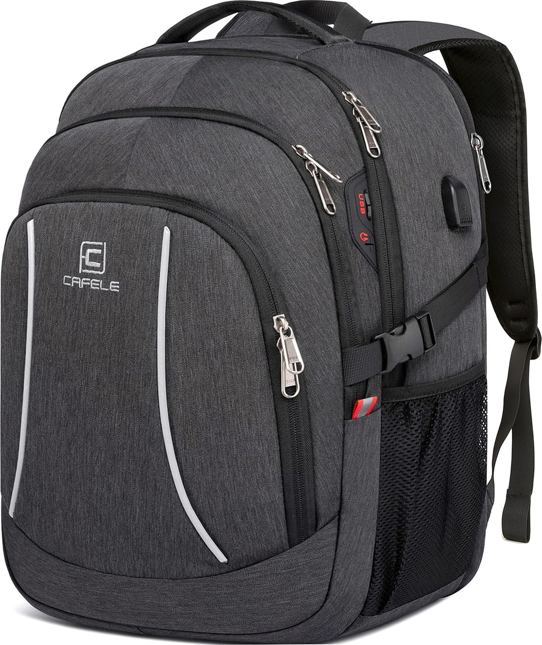 Water-Resistant Laptop Backpack with USB Port & Anti-Theft Design – TechPro