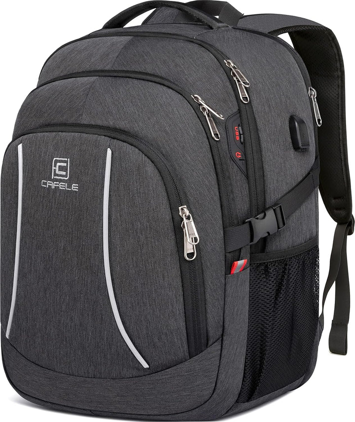 Water-Resistant Laptop Backpack with USB Port & Anti-Theft Design – TechPro
