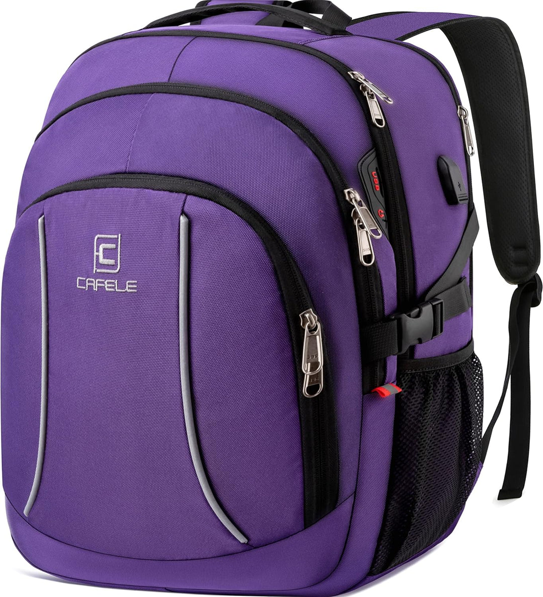 Water-Resistant Laptop Backpack with USB Port & Anti-Theft Design – TechPro