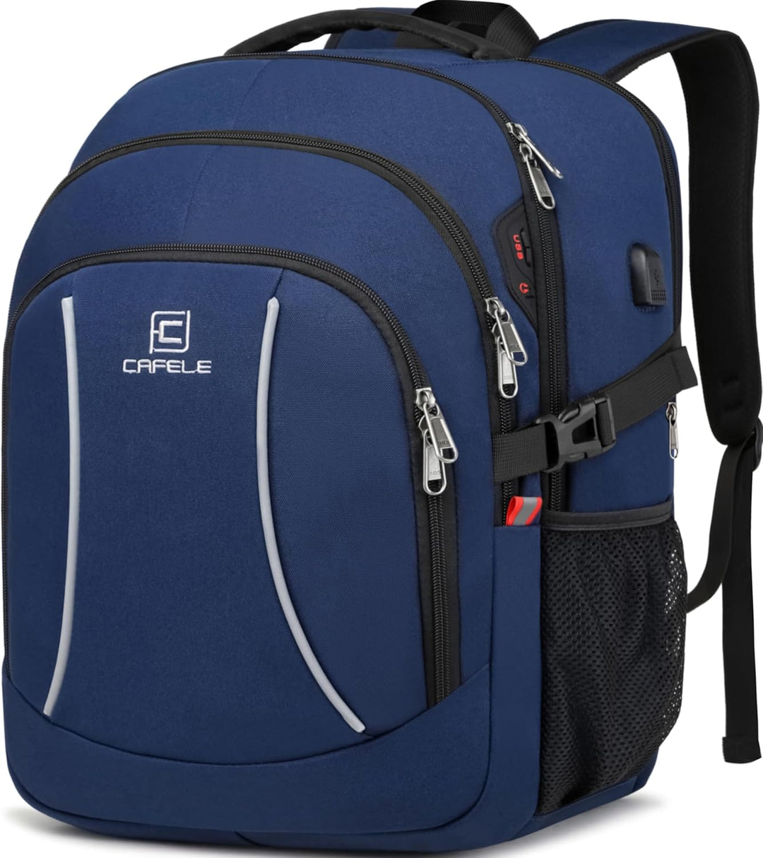 Water-Resistant Laptop Backpack with USB Port & Anti-Theft Design – TechPro
