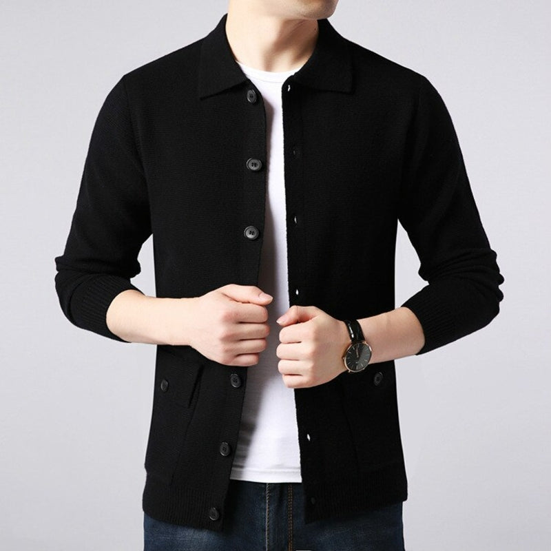 CalebsVest | Men's High-Collar Wool Vest for a Sophisticated Look-Khaki-XS-State of Style