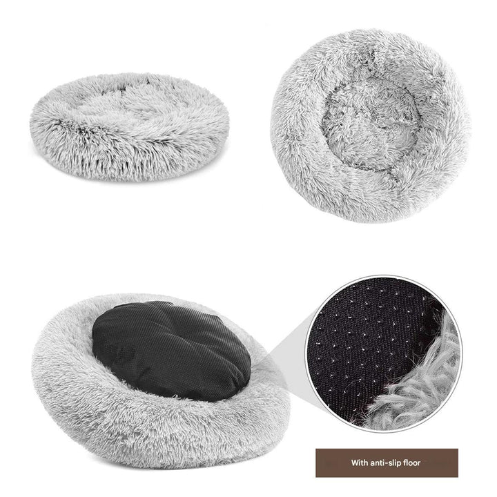 Calming Dog Bed - Snoozy-Anthracite-S (Ø 50 cm)-State of Style