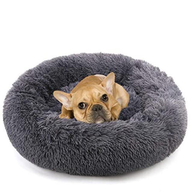 Calming Dog Bed - Snoozy-Anthracite-S (Ø 50 cm)-State of Style