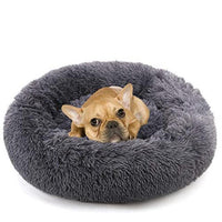 Calming Dog Bed - Snoozy-Anthracite-S (Ø 50 cm)-State of Style