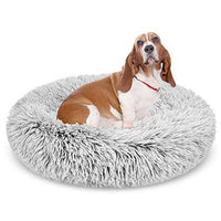 Calming Dog Bed - Snoozy-Light grey-S (Ø 50 cm)-State of Style