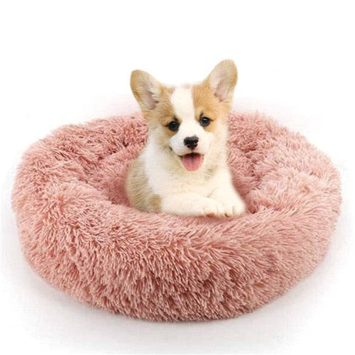 Calming Dog Bed - Snoozy-Pink-S (Ø 50 cm)-State of Style