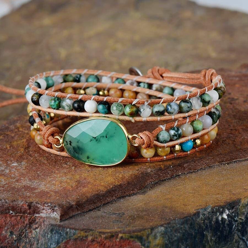 Calming Jade Wrap Bracelet – Elina-State of Style