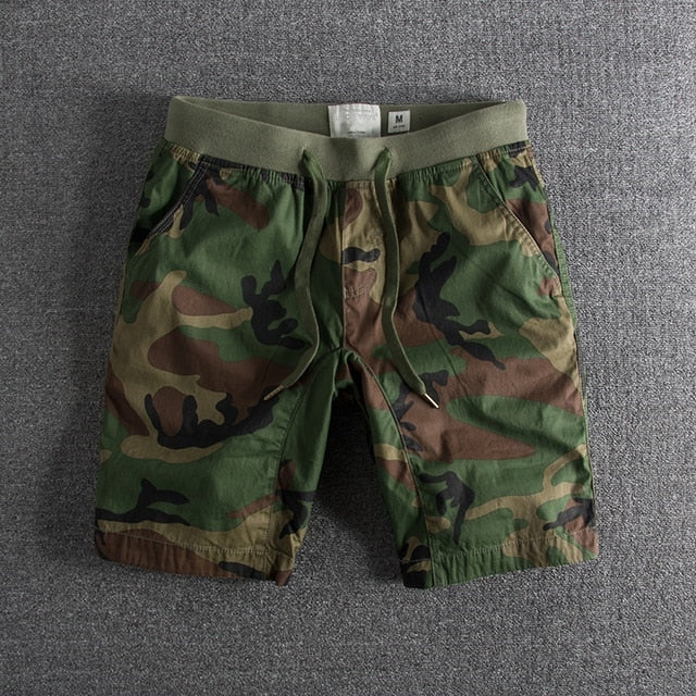 Camouflage Print Shorts - Ranger-Classic Camouflage-S-State of Style
