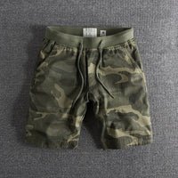 Camouflage Print Shorts - Ranger-Green Camouflage-S-State of Style