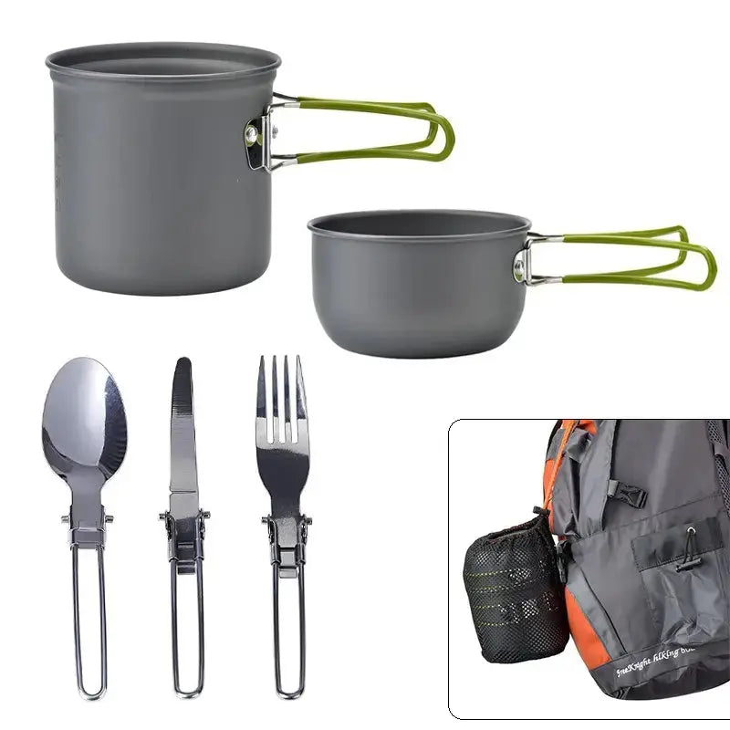 Camping Pan Set with Cutlery - TrekChef-State of Style