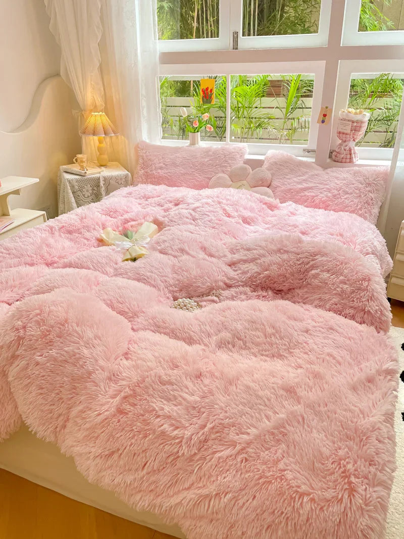 Candy-Coloured Soft Duvet Cover - FluffCandy-Dark Grey-1.5m bed-State of Style