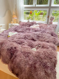 Candy-Coloured Soft Duvet Cover - FluffCandy-Dark Grey-1.5m bed-State of Style