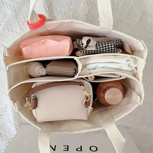 Canvas Tote Bag - UrbanGrace-Beige-State of Style