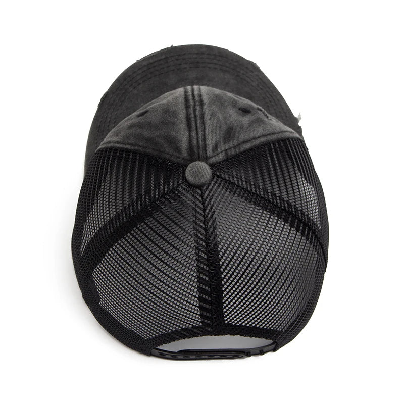 Cap with braid opening & mesh design – buy 1, get 1 free – Liora-Blue-State of Style