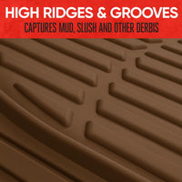 Car Floor Mats Flexible-Complete set-Beige-State of Style