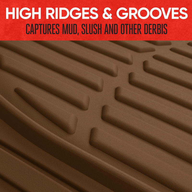 Car Floor Mats Flexible-Complete set-Beige-State of Style