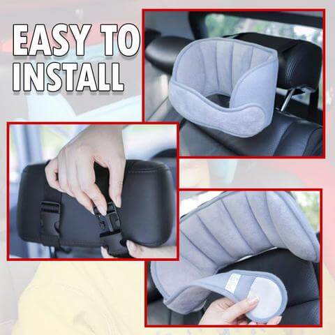 Adjustable headrest for children in car seats – sleep-protection strap (buy one, get one free)