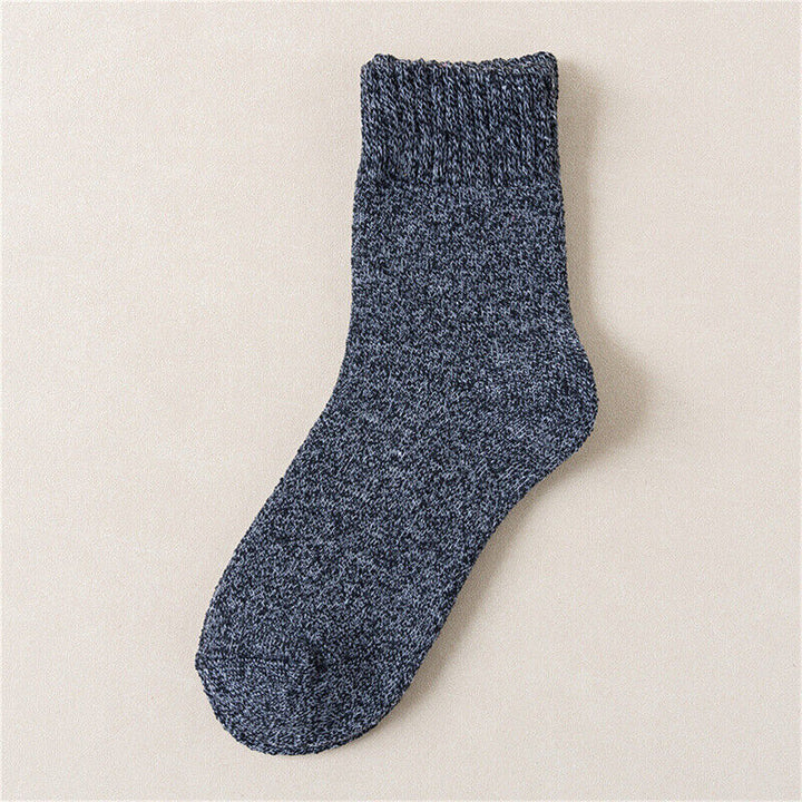 Carlos Traditional Socks – 5-Pack Thick Retro Thermal Socks-Dark Grey-State of Style