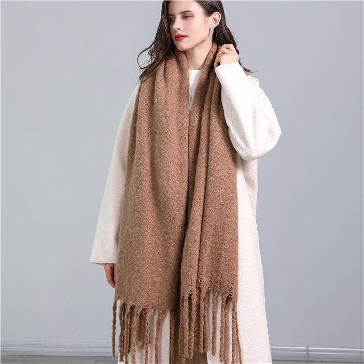 Carmie Checked Scarf – A Stylish Winter Essential-Sky Blue-State of Style