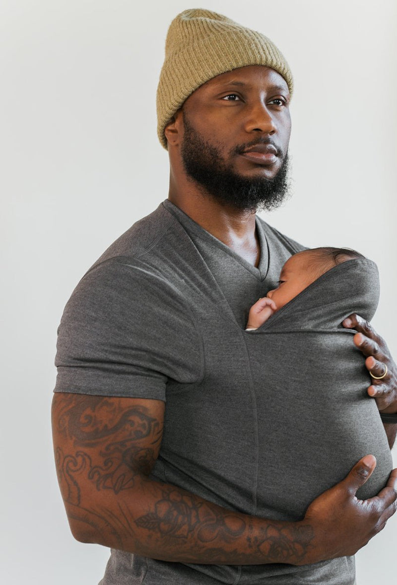CarryEase Baby Carrier T-Shirt-Dad-Grey-S-State of Style