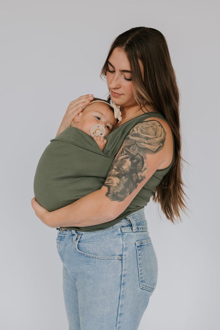 CarryEase Baby Carrier T-Shirt-Mum-Army Green-S-State of Style