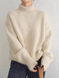 Cashmere Ladies' Turtleneck - Seraphina-Beige-S-State of Style
