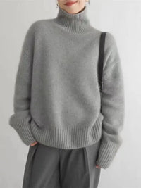 Cashmere Ladies' Turtleneck - Seraphina-Beige-S-State of Style