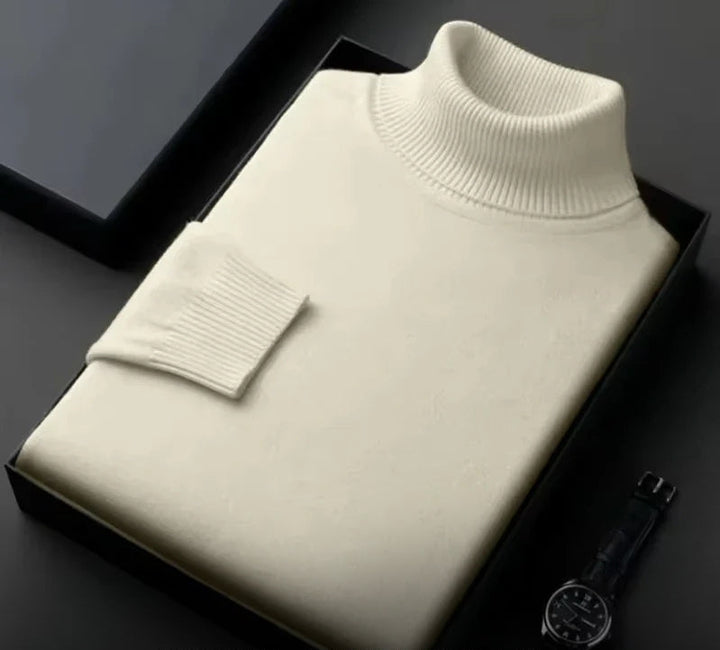 Cashmere Men's Sweater – Silvano-Beige-S-State of Style