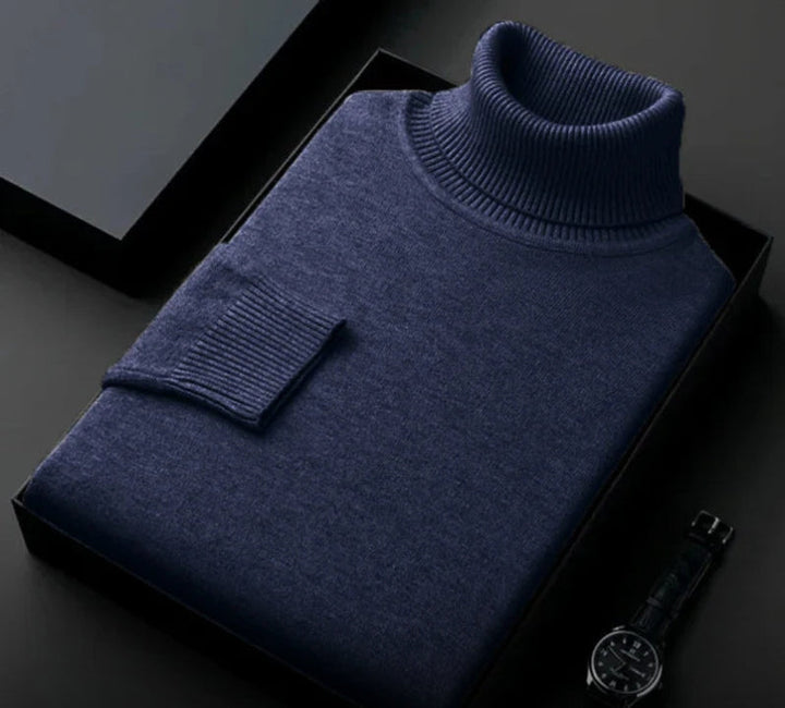 Cashmere Men's Sweater – Silvano-Dark blue-S-State of Style