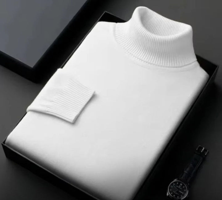 Cashmere Men's Sweater – Silvano-White-S-State of Style