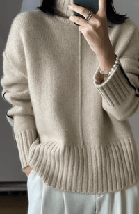 Soft Cashmere Blend Women's Sweater with Collar – Liv