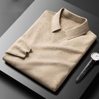 Cashmere Polo Jumper - LuxeRetro-Ivory-S-State of Style