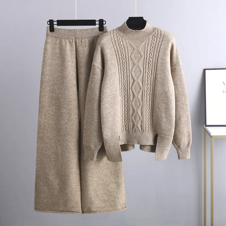 Casual and Stylish Women's Set - Clara-Khaki-One Size-State of Style
