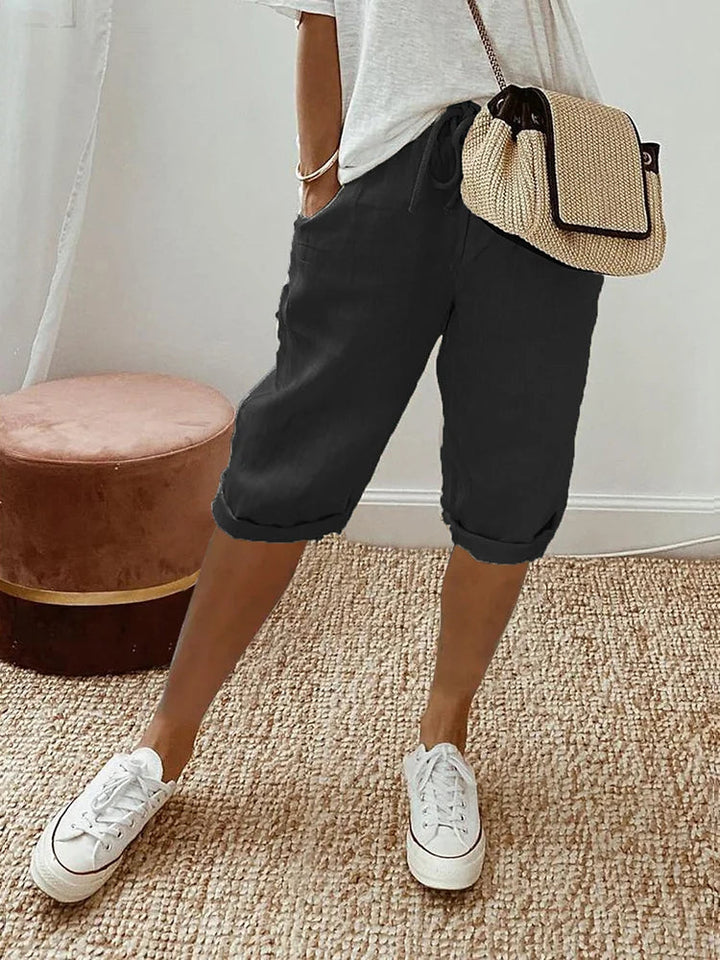 Casual Capri Trousers for Women – Sophie-Black-S-State of Style