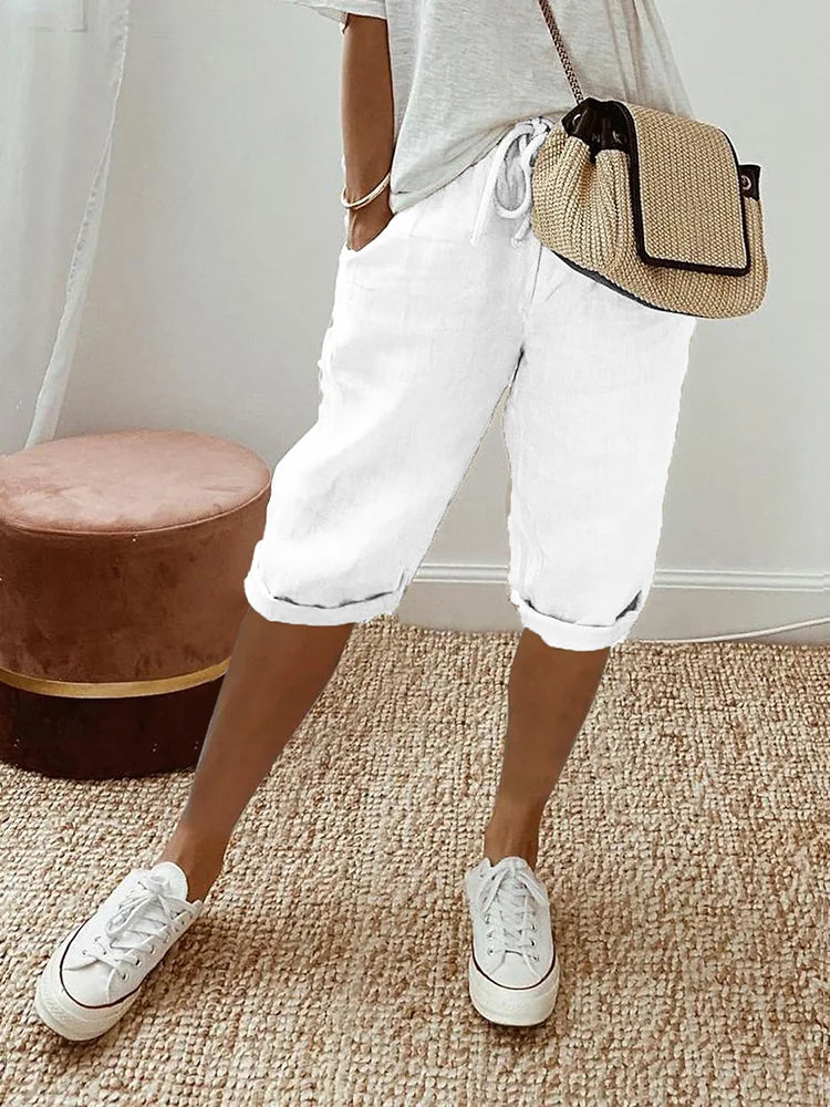 Casual Capri Trousers for Women – Sophie-White-S-State of Style