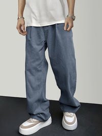 Casual Corduroy Men's Trousers with Drawstring - Mason-Black-S-State of Style