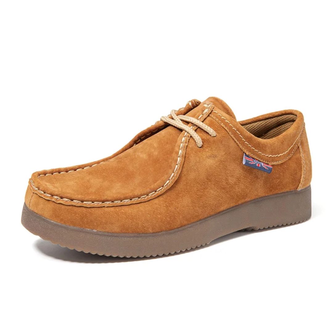 Casual Cowhide Sneakers Bryan – British-Inspired European Style-Yellow-5.0-State of Style