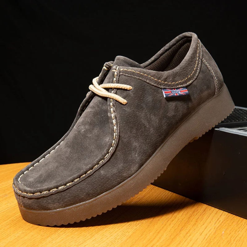 Casual Cowhide Sneakers Bryan – British-Inspired European Style-Yellow-5.0-State of Style