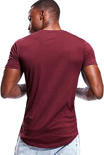 Casual & Figure-hugging Men's V-neck T-shirt – Jonas-Black-S-State of Style