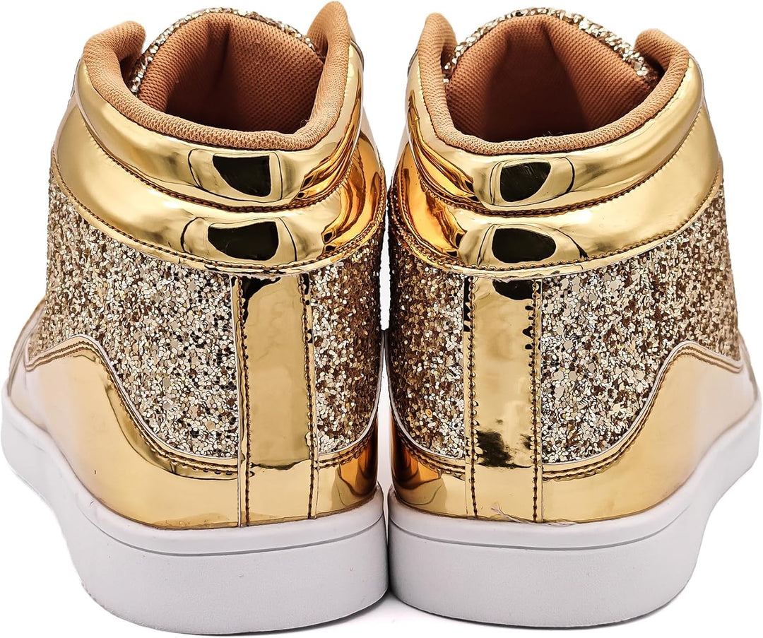 Casual Glitter Sneakers - NeonFlash-Black-5-State of Style