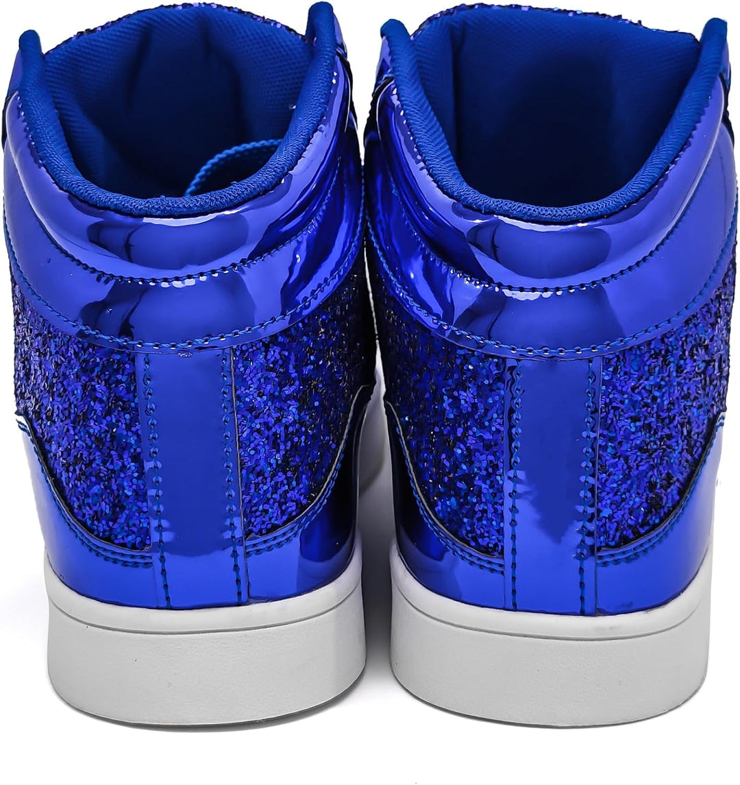 Casual Glitter Sneakers - NeonFlash-Black-5-State of Style