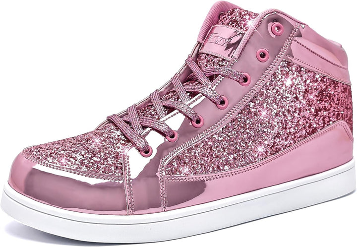 Casual Glitter Sneakers - NeonFlash-Black-5-State of Style
